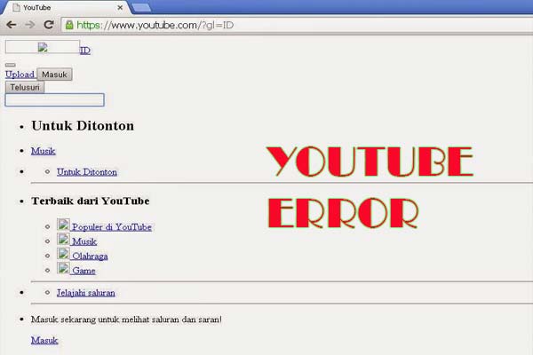 yotube error