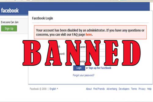 banned facebook