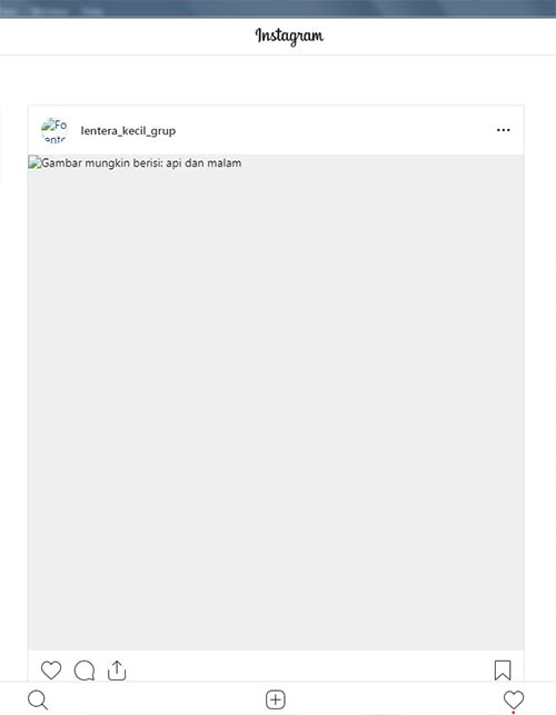 Akses Instagram Via PC Error